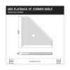 QDCOR Estante esquinero de ducha para baño montaje en_3