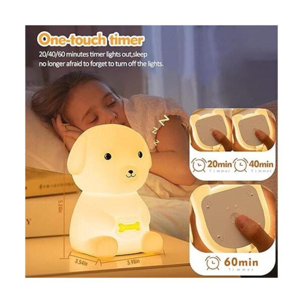 QANYI Luz nocturna para cachorros y perros luz LED que_4