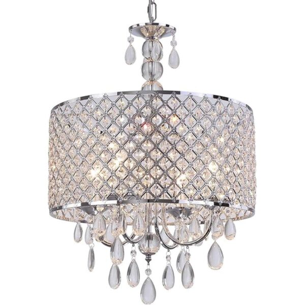 QS Candelabro moderno de 4 luces de cristal para cocina_1