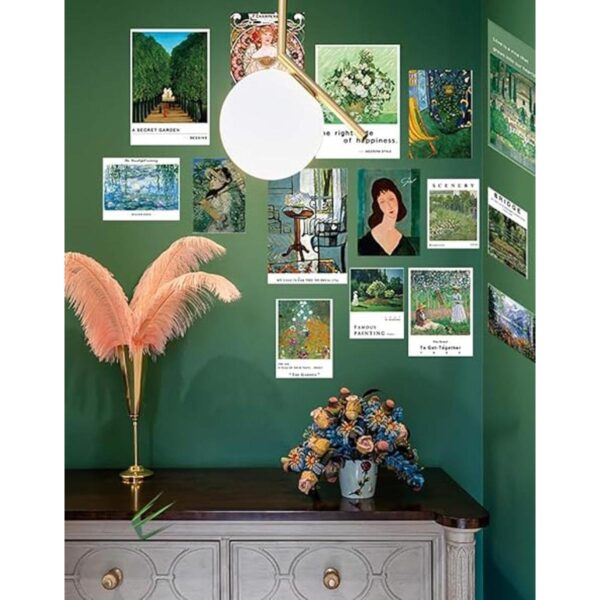 Pósters verdes para pared kit de decoración de fotos_3