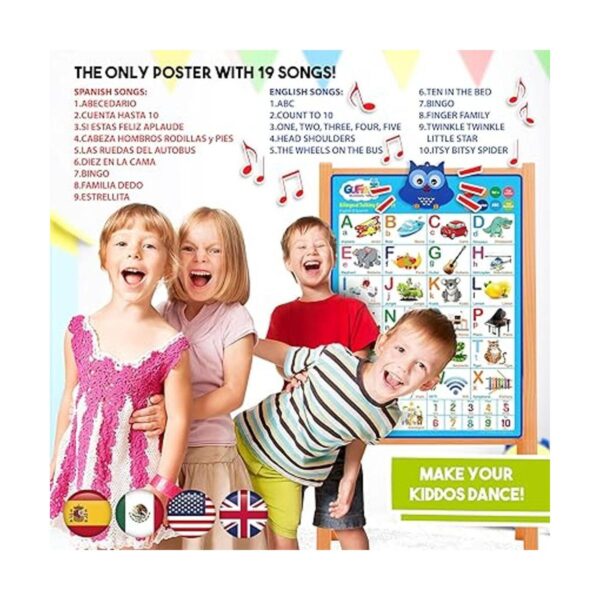 Póster bilinge del alfabeto parlante para niños pequeños_6
