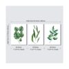 Pyradecor hojas verdes lienzo impreso arte de pared_6