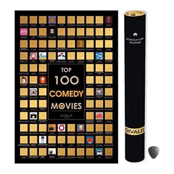 Póster de 100 películas de comedia para rascar Póster_1