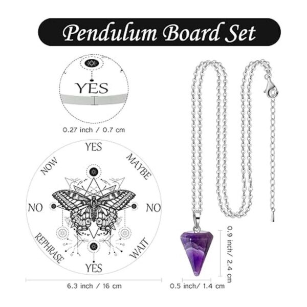 Péndulo de adivinación de mariposa suministros de altar_2