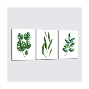 Pyradecor hojas verdes lienzo impreso arte de pared_1
