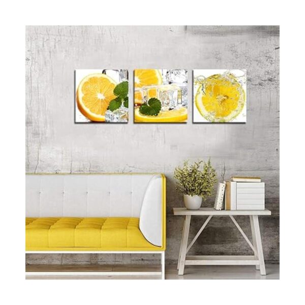 Póster de 3 piezas de cubitos de hielo arte de pared_3