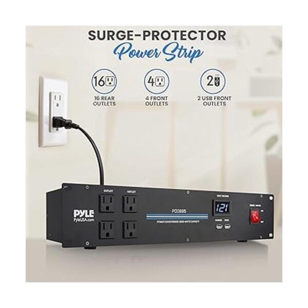 Pyle Pro PDU Protector de sobretensiones de regleta de_2