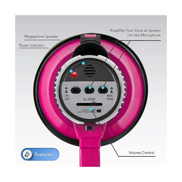 Pyle PMP34PK Altavoz portátil con megáfono con batería de