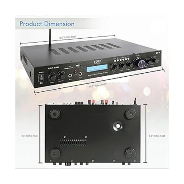 Pyle Receptor Bluetooth de 5 canales amplificador de_2