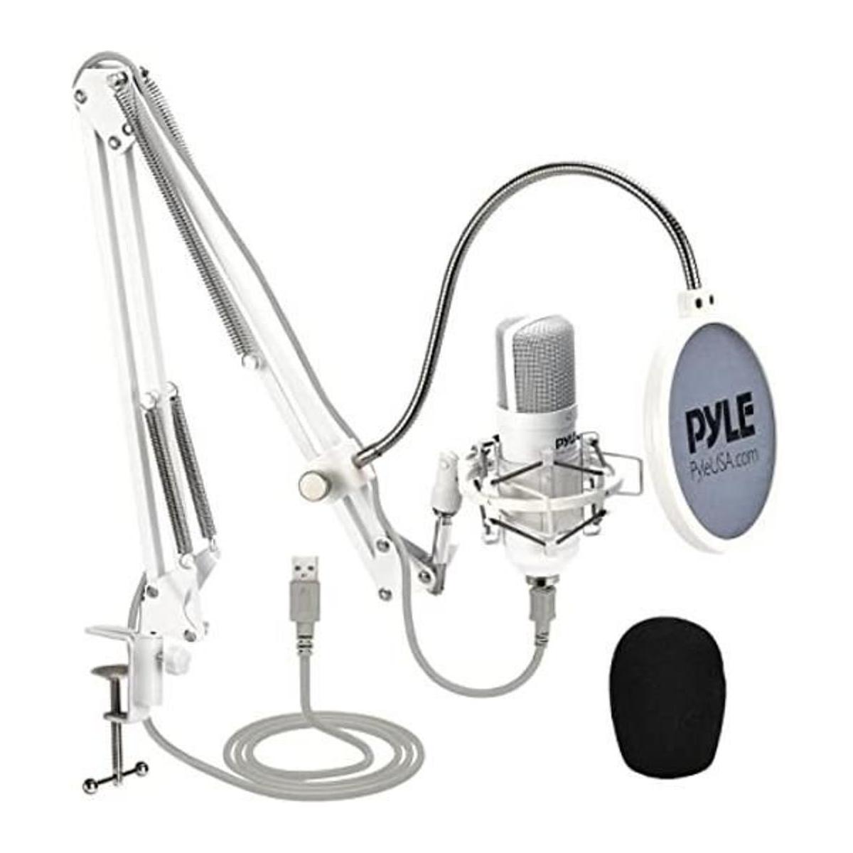 Pyle Kit de transmisión de micrófono condensador USB
