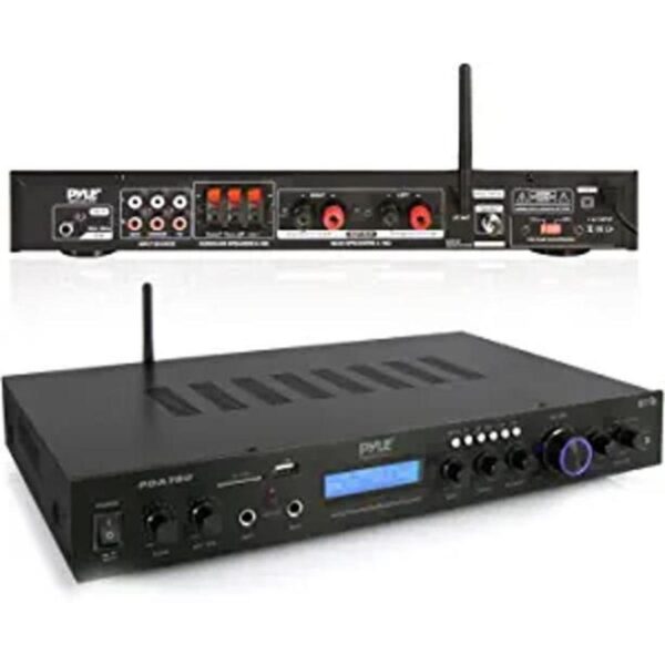 Pyle PDA7BU negro Receptor Bluetooth de montaje en_1