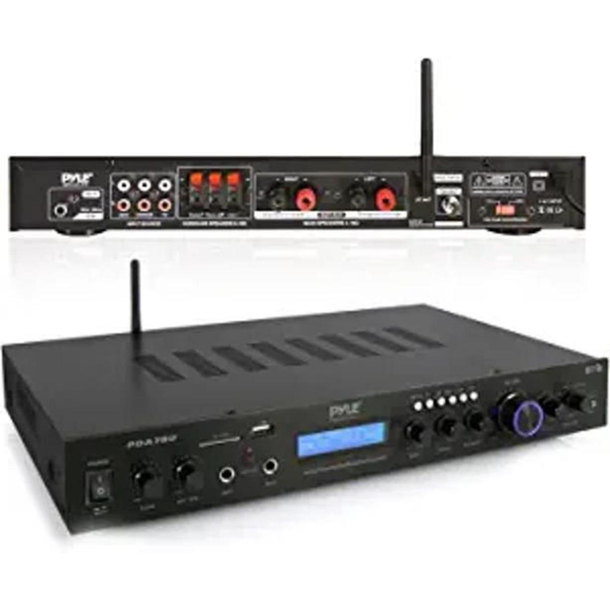 Pyle PDA7BU negro Receptor Bluetooth de montaje en