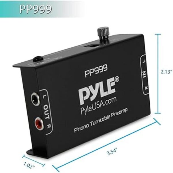 Pyle Phono Turntable Preamp Mini preamplificador de_3