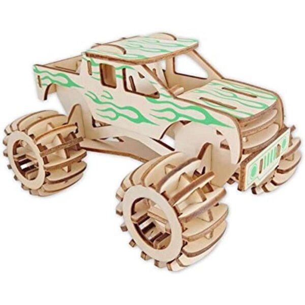 Puzzle de madera 3D Hot Rod modelo de coche de madera para