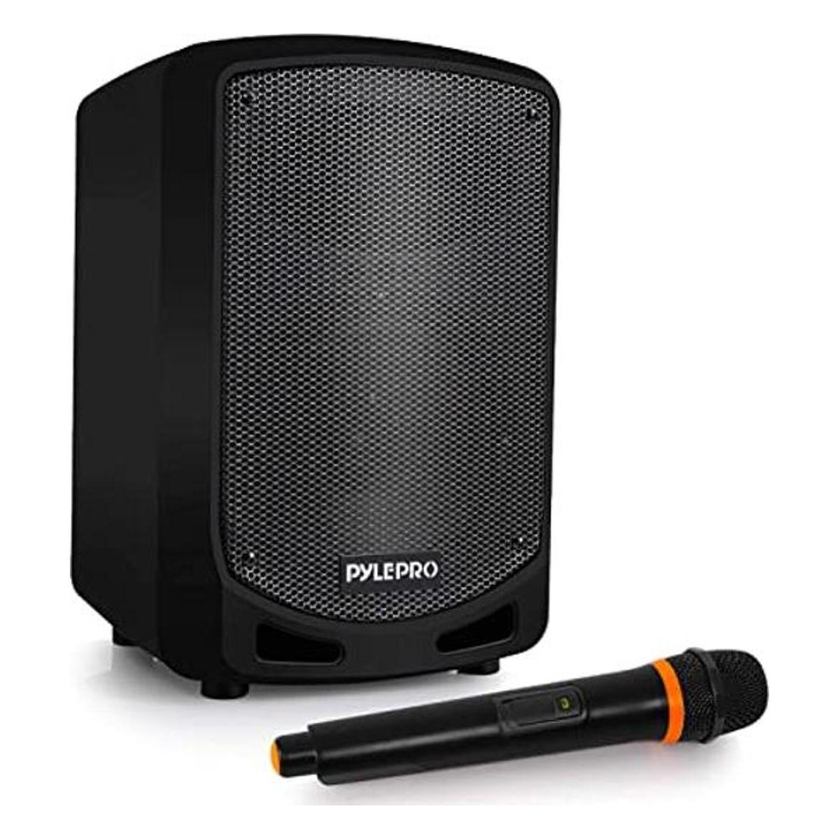 Pyle Altavoz con Bluetooth para karaoke para cargar Negro