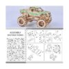 Puzzle de madera 3D Hot Rod modelo de coche de madera para