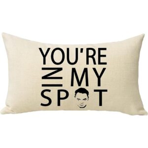 Pycat Youre in My SPOT Funda de almohada lumbar de 12 x