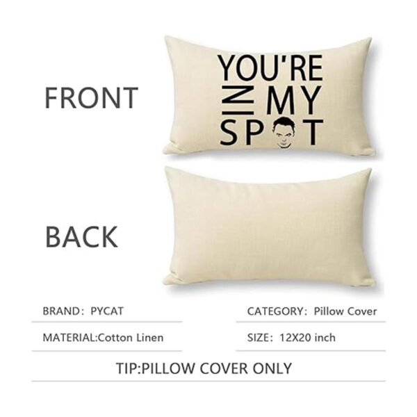Pycat Youre in My SPOT Funda de almohada lumbar de 12 x