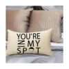 Pycat Youre in My SPOT Funda de almohada lumbar de 12 x