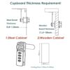 Puyueo Cerradura de código mecánico con combinación_2