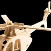 Puzzle 3D de madera de helicóptero modelo creativo_4