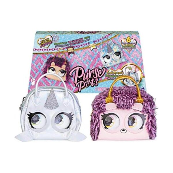 Purse Pets Micros Edgy Hedgy Hedgehog y Narwow Narwhal_1