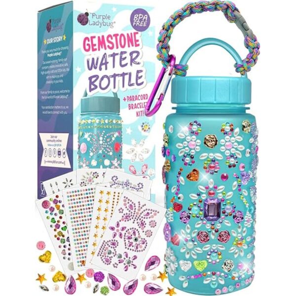 Purple Ladybug Decora tu propia botella de agua para_1