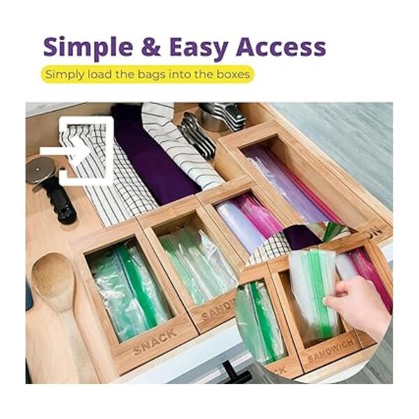 PurpleWares Portabolsas de almacenamiento de alimentos