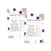 Purple and Gold Price is Right Tarjetas de juego para_1