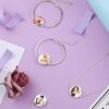 Pulseras de sublimación de 6 piezas collar en blanco