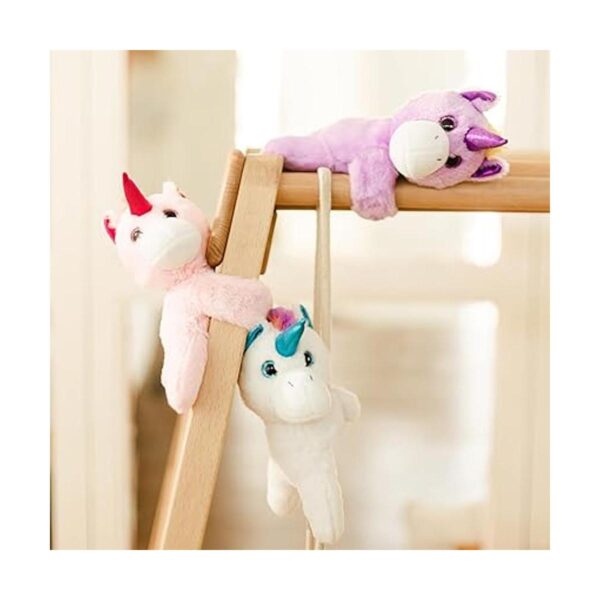 Pulseras de unicornio de peluche para niños y