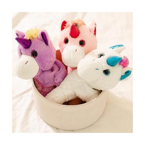 Pulseras de unicornio de peluche para niños y