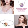 Pulseras de sublimación de 6 piezas collar en blanco