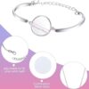 Pulseras de sublimación de 6 piezas collar en blanco