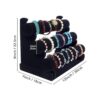 Pulsera y collar de terciopelo negro con barra en T de 3_3