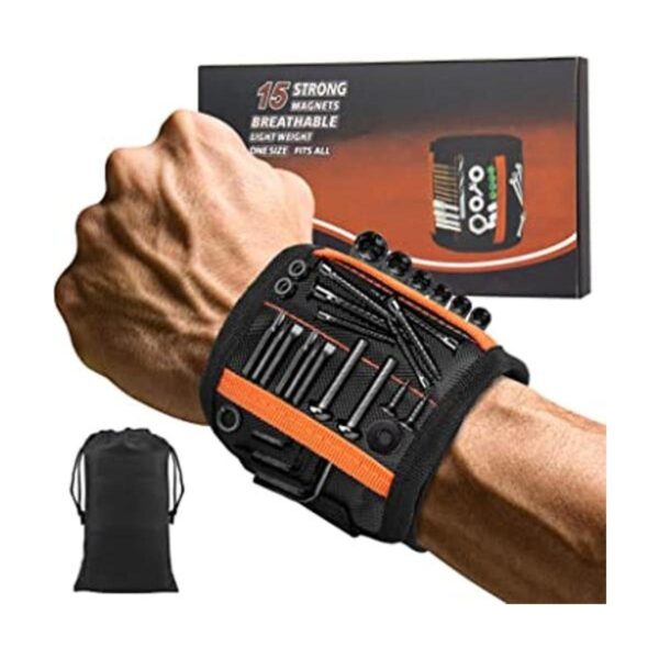 Pulsera magnética con 15 imanes fuertes para sostener_1