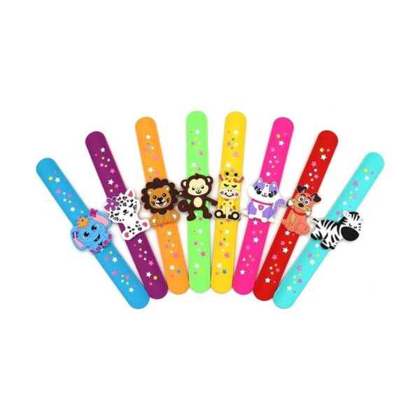 Pulseras con forma de bofetada de animales recuerdos de