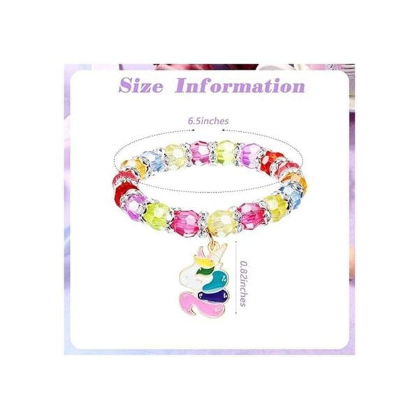 Pulsera de unicornio colorida de 9 piezas pulseras de