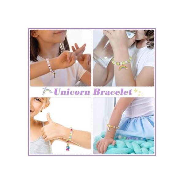 Pulsera de unicornio colorida de 9 piezas pulseras de