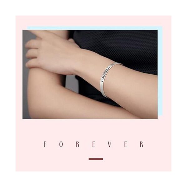 Pulsera de latón de aluminio en blanco con estampado de
