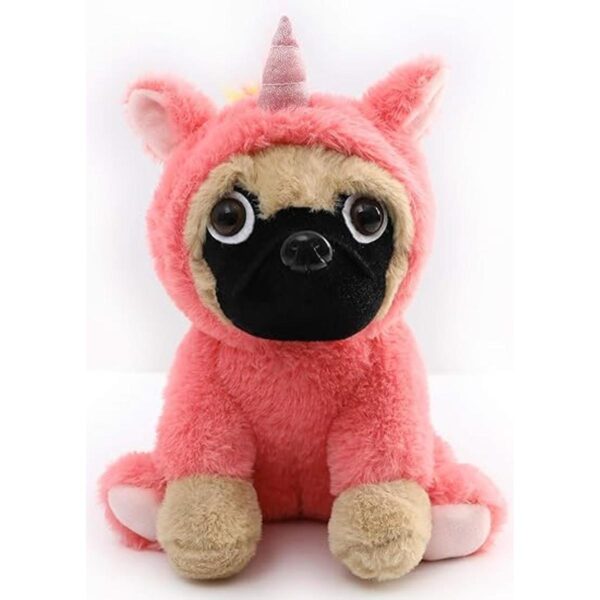 Pug de peluche perro pug con lindo disfraz divertidos_5
