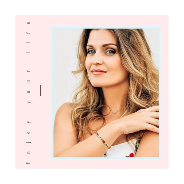 Pulsera de latón de aluminio en blanco con estampado de