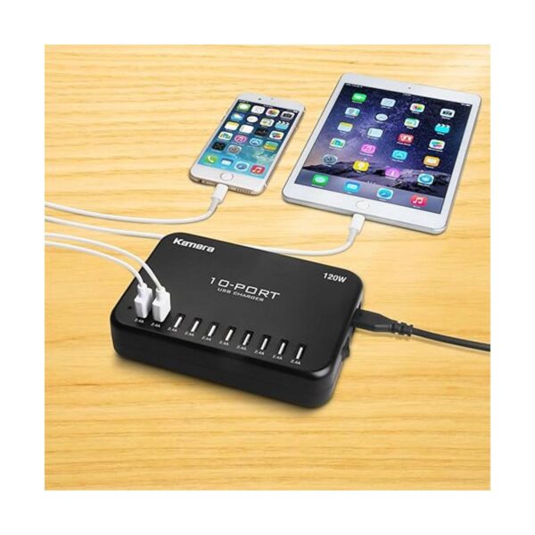 Puertos USB Cargador de pared 10Port 120 W potencia_5