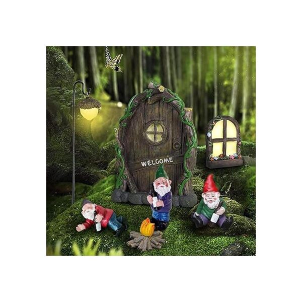 Puerta de hadas para decoración de árboles accesorios de_5