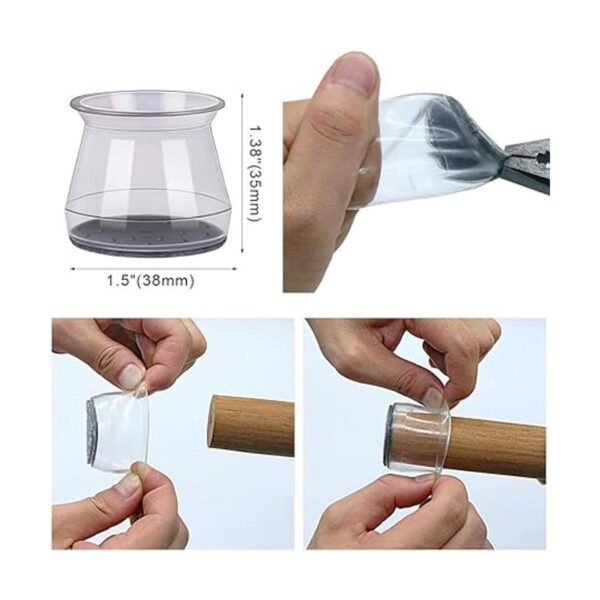 Protectores de suelo para patas de silla 40 fundas de_6