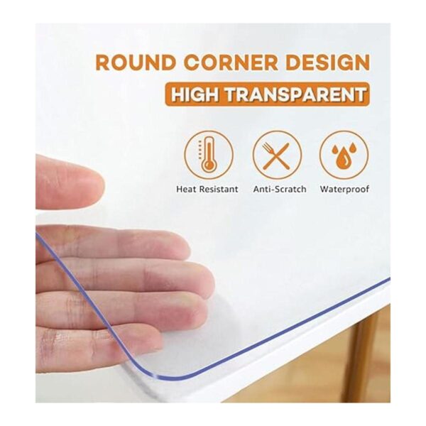 Protector de mesa de PVC transparente de 16 x 48 pulgadas