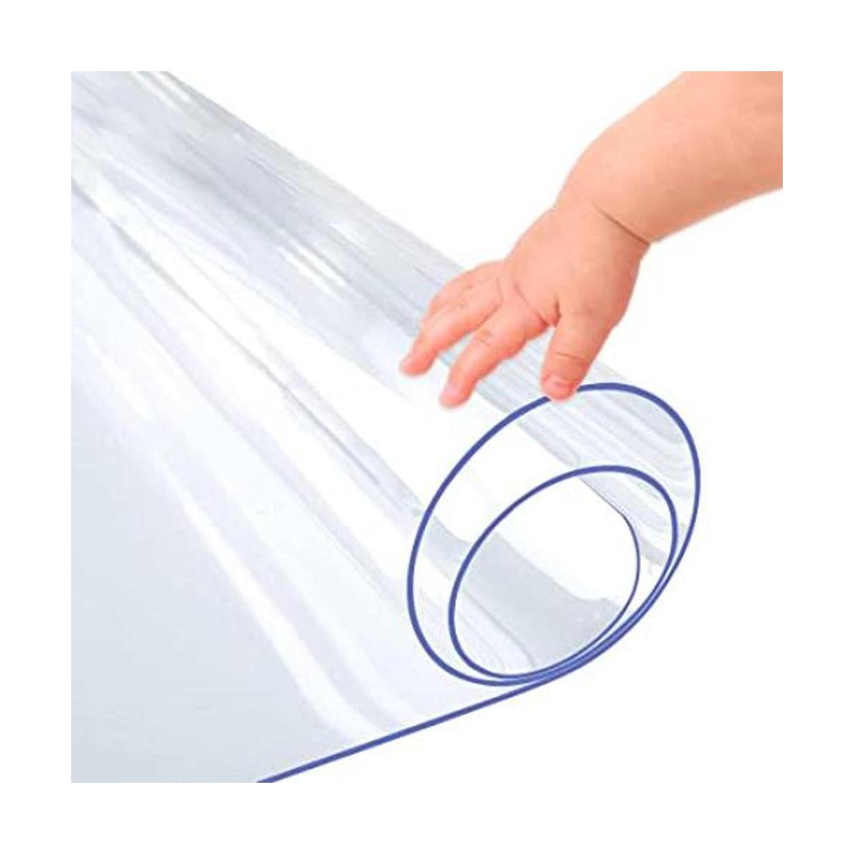 Protector de mesa de PVC transparente de 16 x 48 pulgadas