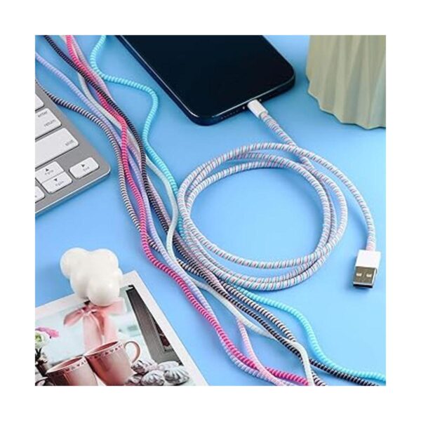 Protector de cable en espiral 10 piezas protector de_6