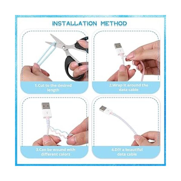 Protector de cable en espiral 10 piezas protector de_4