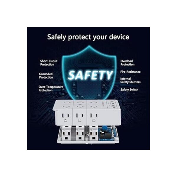 Protector contra sobretensiones de enchufe múltiple_3